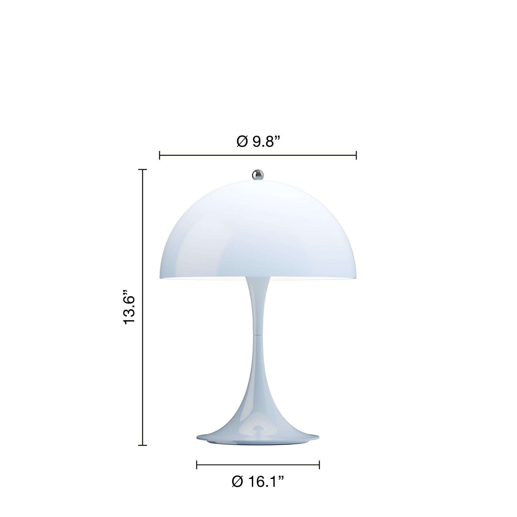 Lampe à poser portable 'Panthella 250' en bleu pâle de Verner Panton pour Louis Poulsen en vente 5