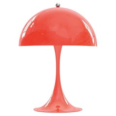 Verner Panton 'Panthella 250' Table Lamp 'Coral' Metal for Louis Poulsen