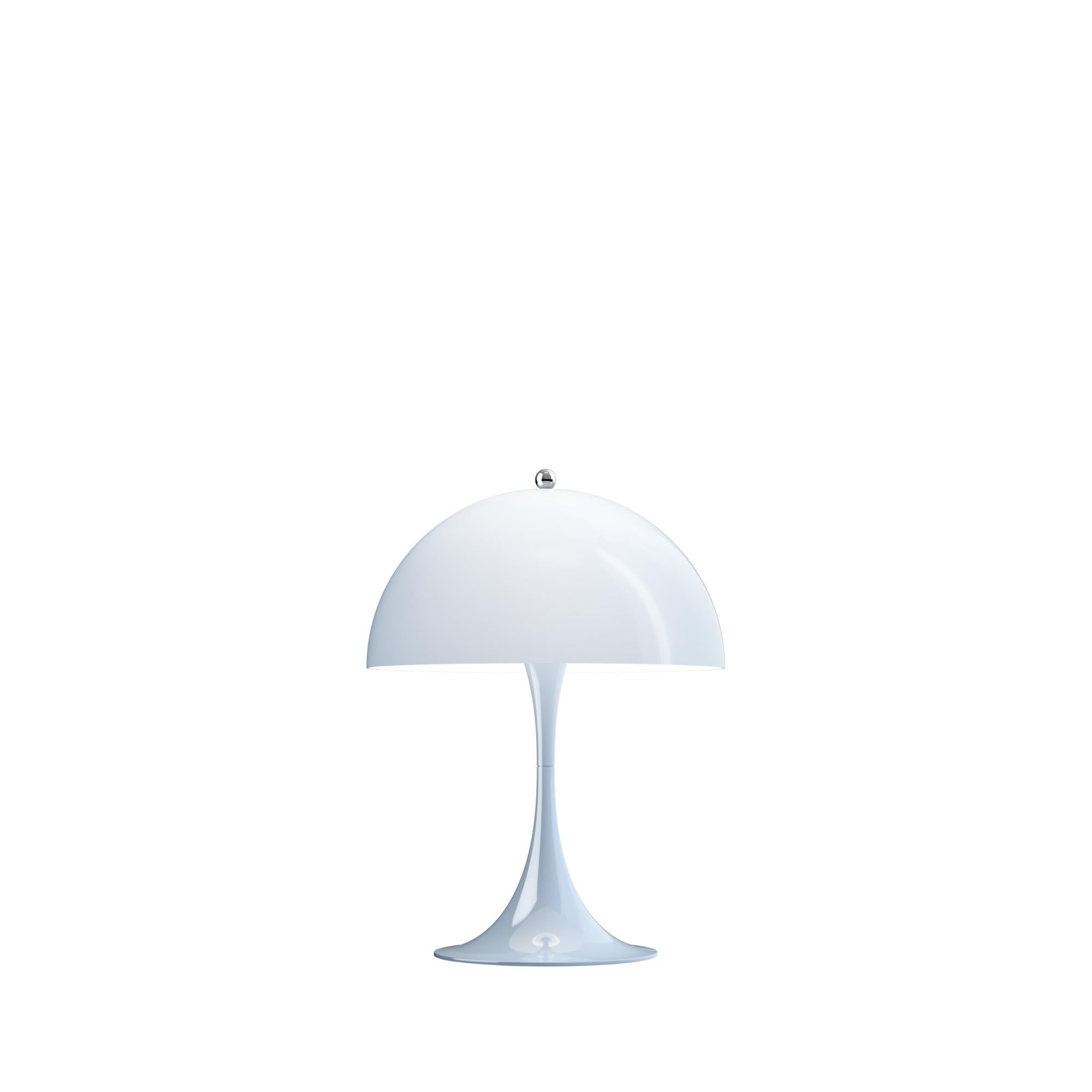 Scandinavian Modern Verner Panton 'Panthella 250' Table Lamp for Louis Poulsen in Opal Pale Blue For Sale