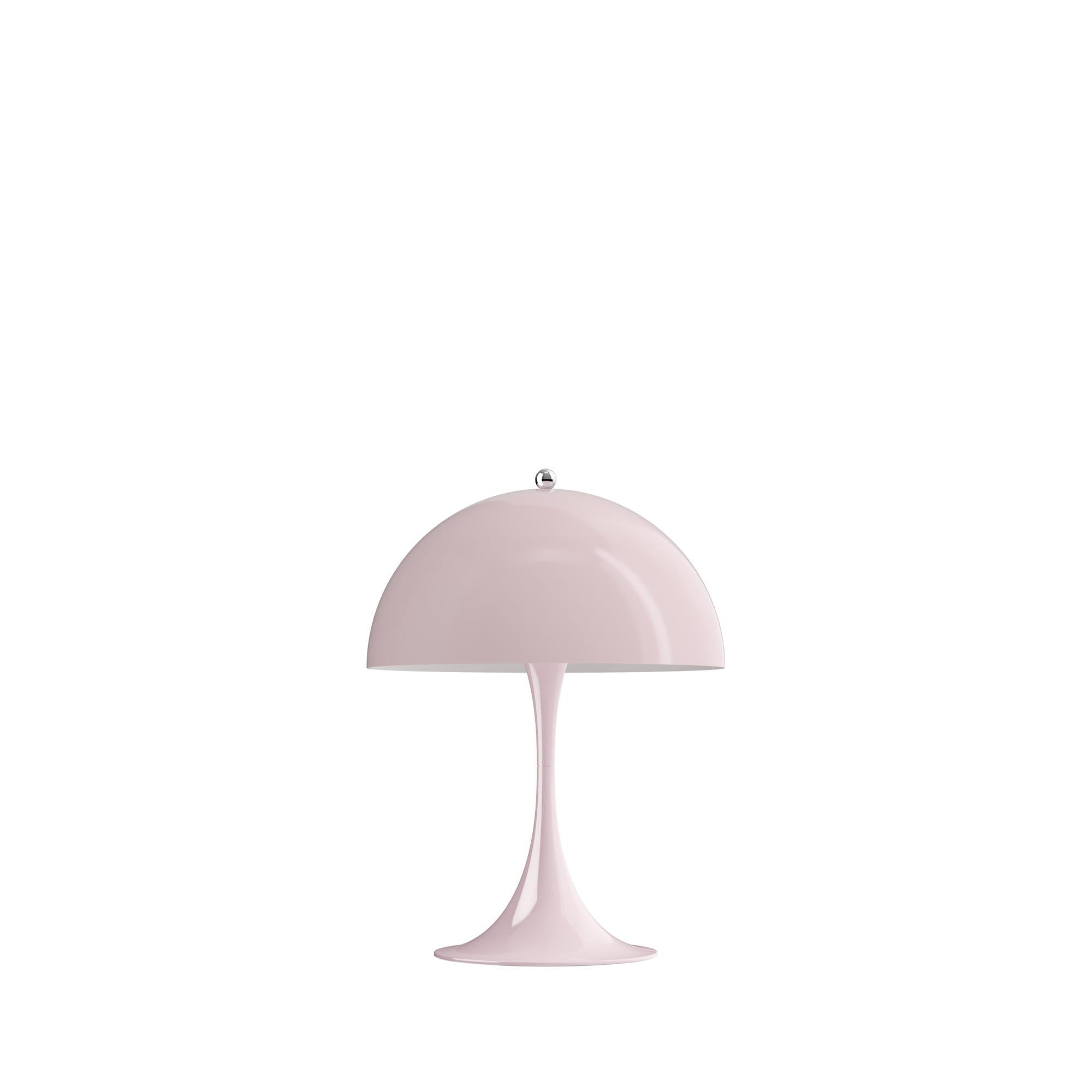 Tischlampe „Panthella 250“ von Verner Panton für Louis Poulsen aus blassrosa Opal (Dänisch) im Angebot