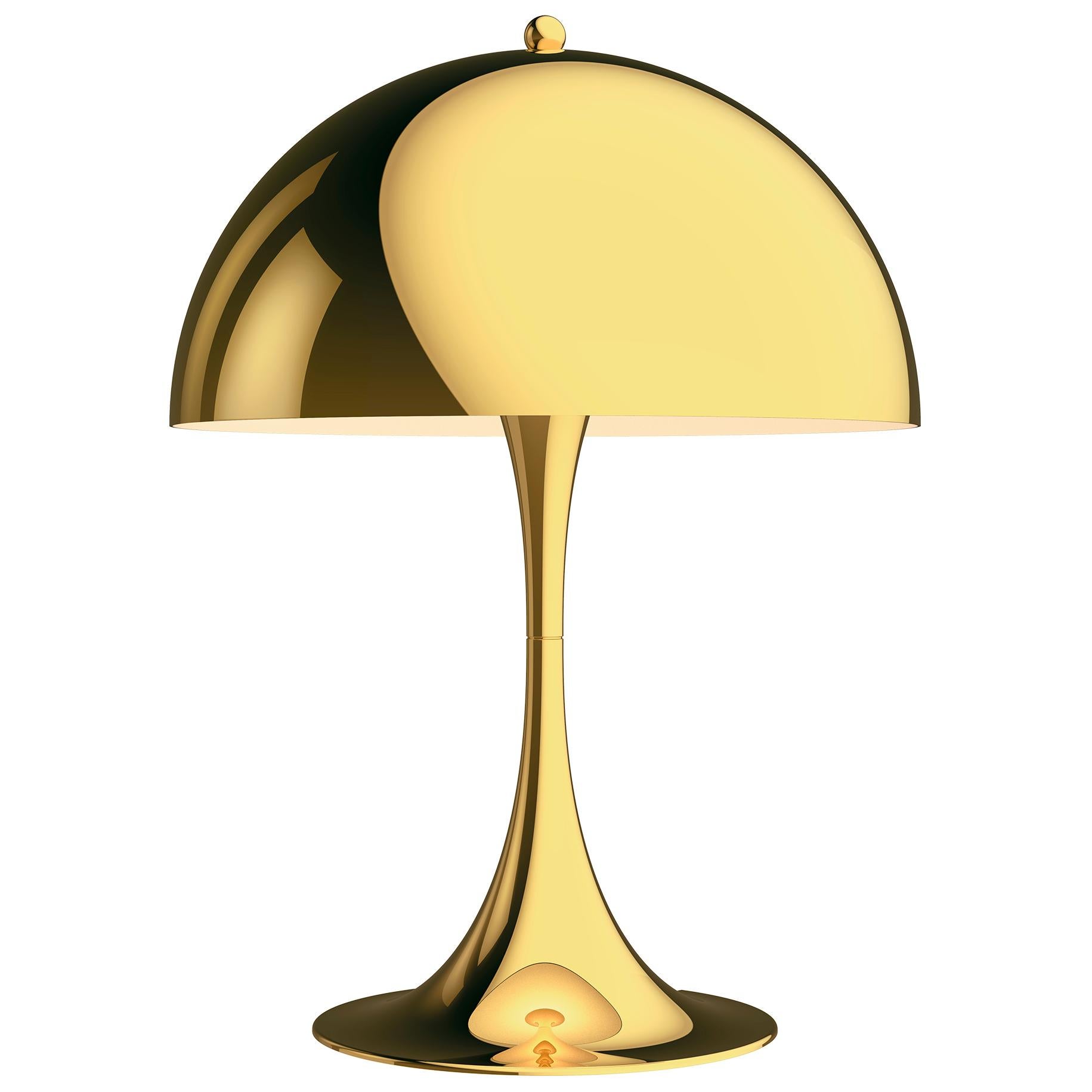 Scandinavian Modern Verner Panton 'Panthella 320' Table Lamp in Chrome for Louis Poulsen For Sale