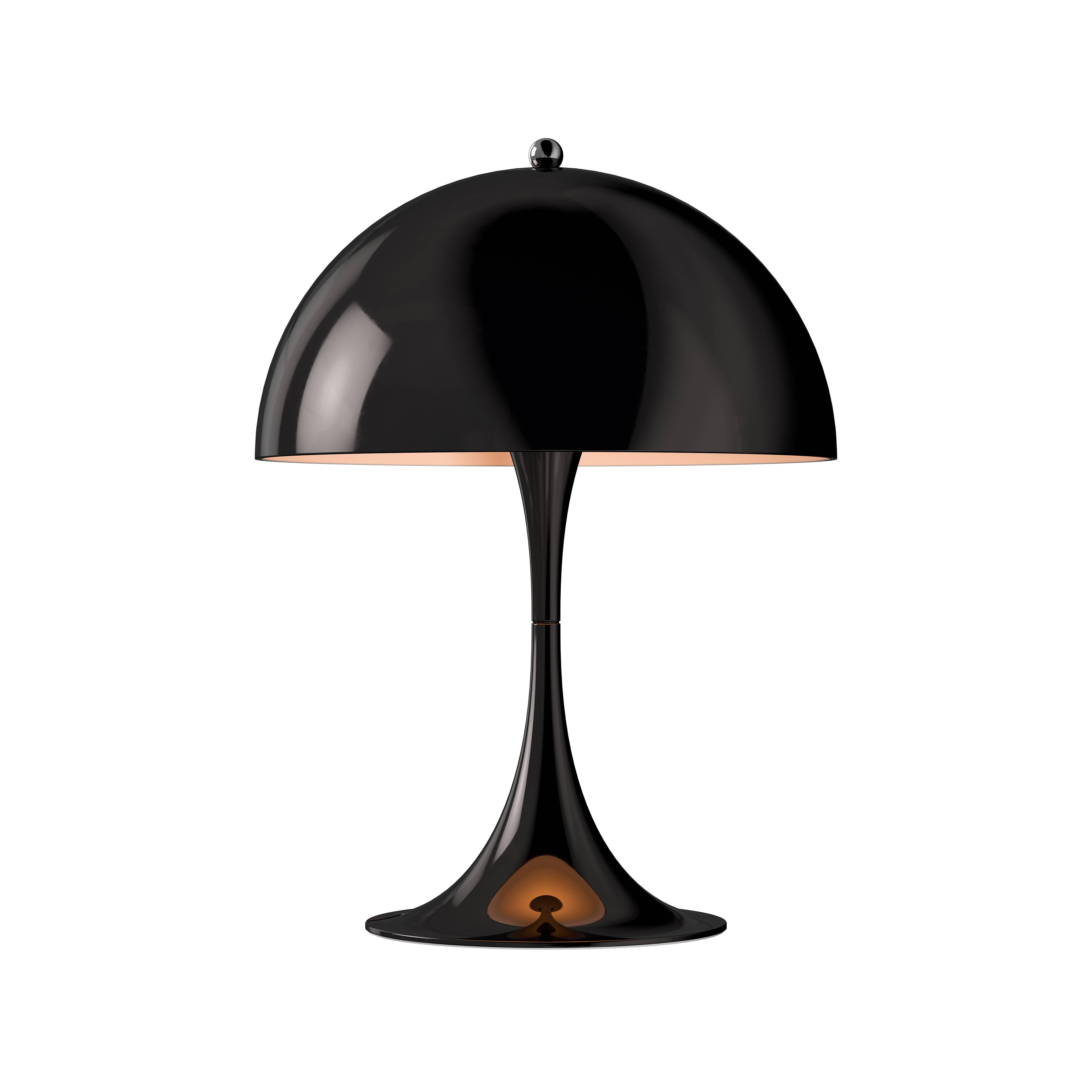 Scandinavian Modern Verner Panton 'Panthella 250' LED Table Lamp in Black for Louis Poulsen For Sale