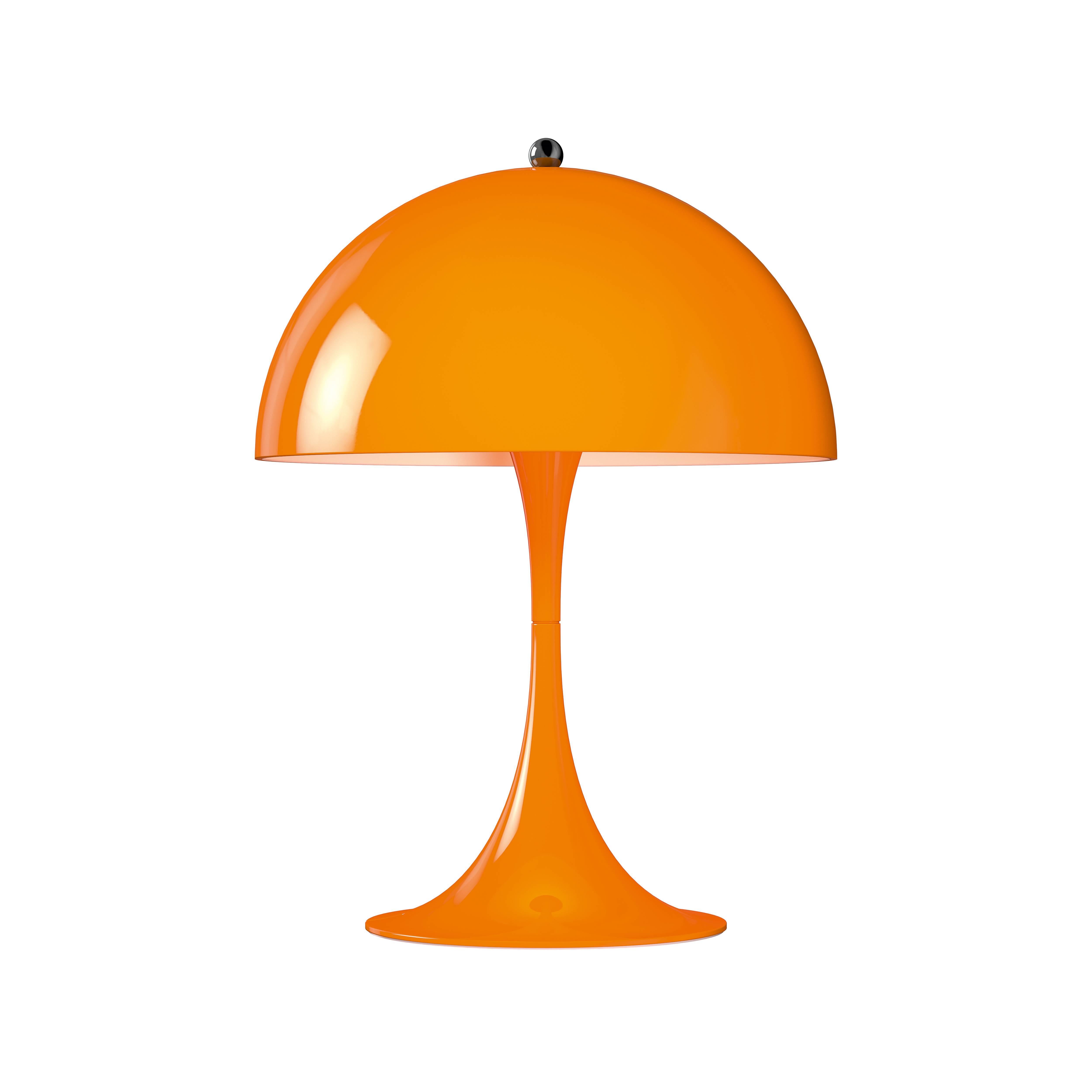 Spun Verner Panton 'Panthella 250' Led Table Lamp in Orange for Louis Poulsen For Sale