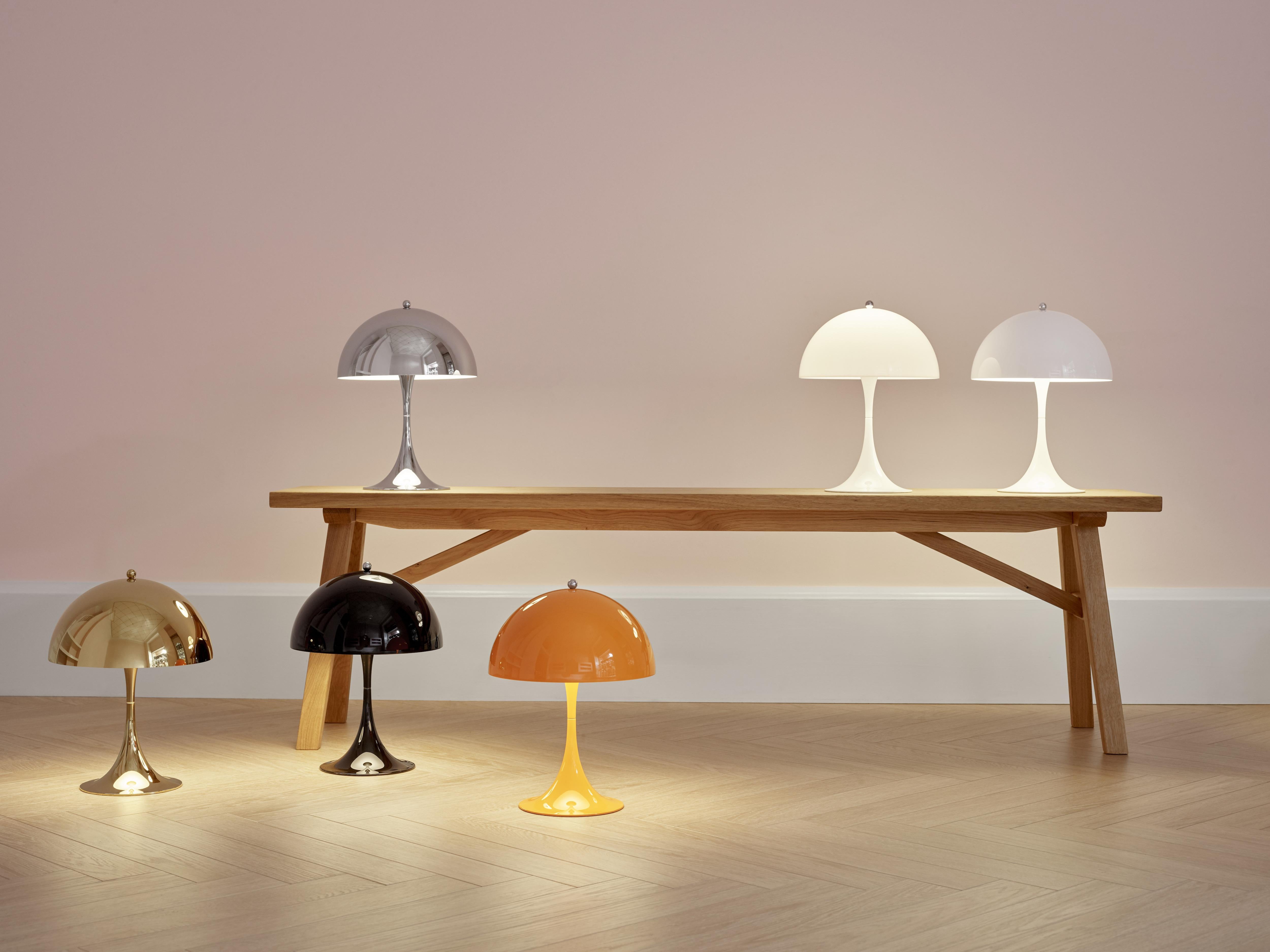 Contemporary Verner Panton 'Panthella 250' Led Table Lamp in Orange for Louis Poulsen For Sale