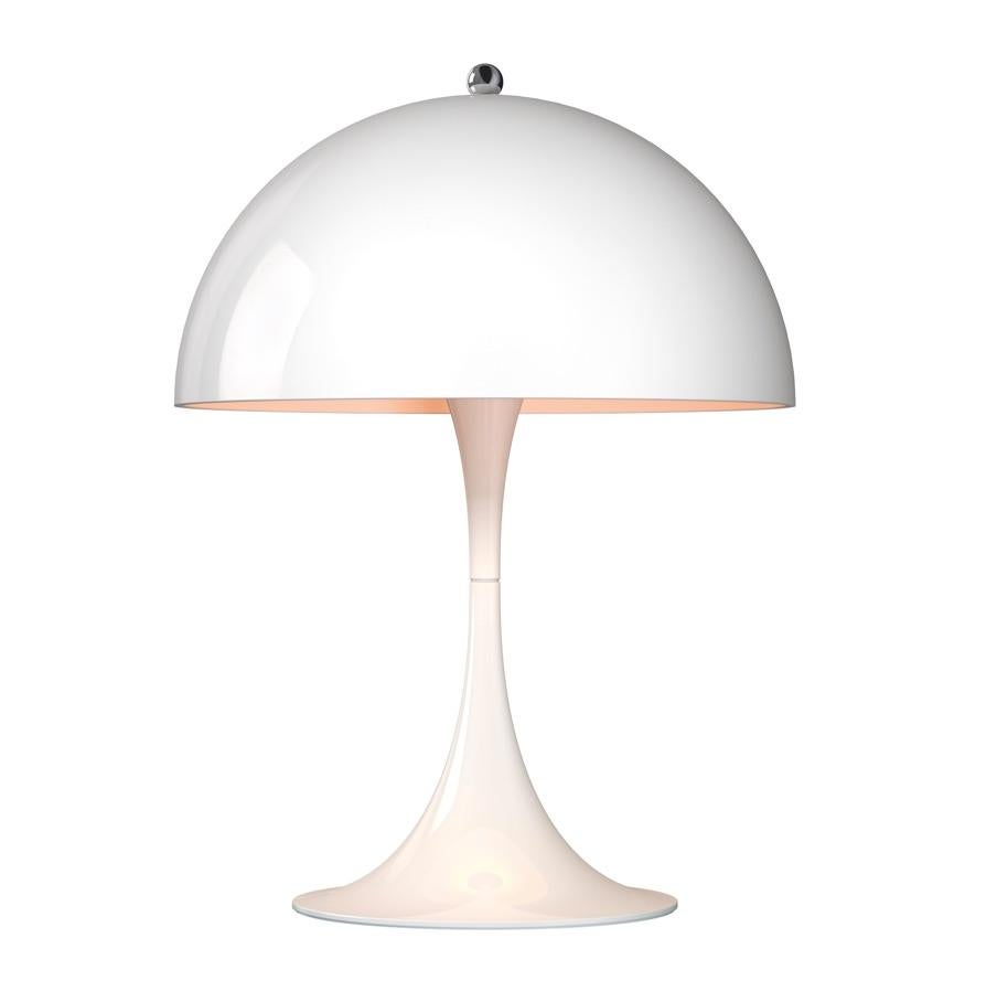 Acrylique Verner Panton lampe de bureau LED Panthella Mini en opale blanche pour Louis Poulsen en vente