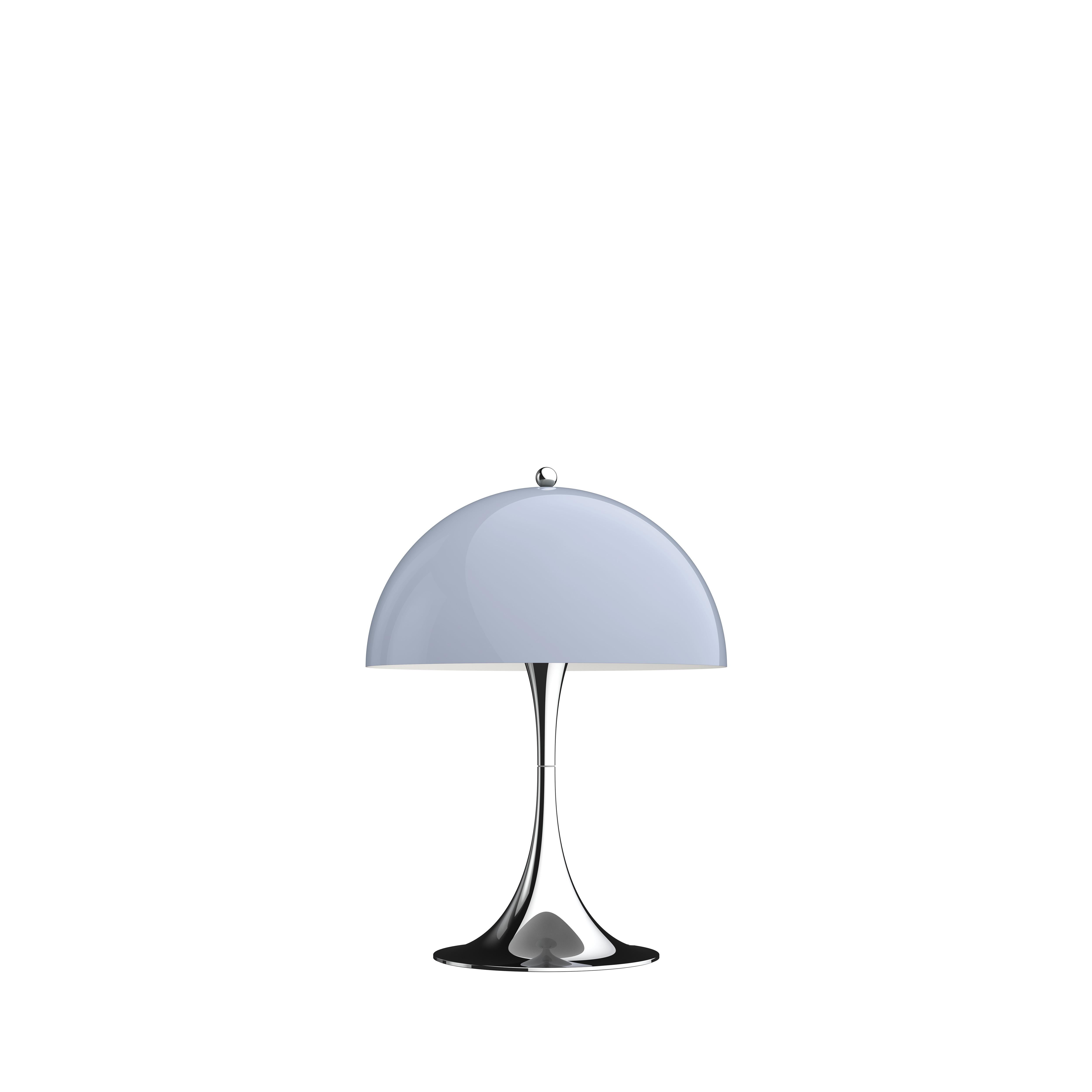 Chrome Lampe de bureau Panthella Mini de Verner Panton pour Louis Poulsen en gris en vente