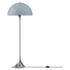 Verner Panton 'Panthella' Original Blue Grey Shade Floor Lamp for Louis Poulsen