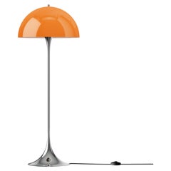 Verner Panton 'Panthella' Original Orange Shade Floor Lamp for Louis Poulsen