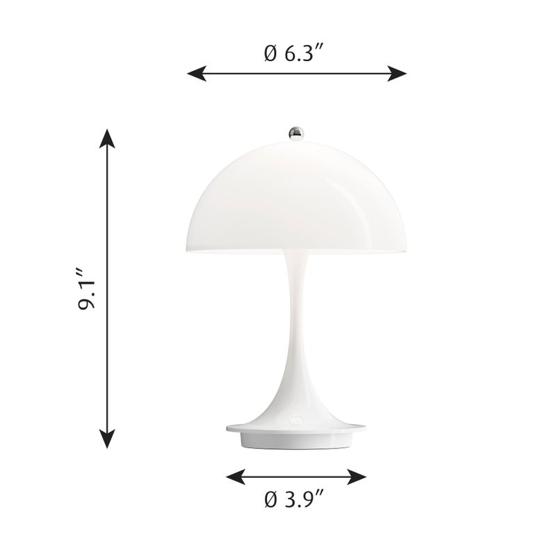 Verner Panton 'Panthella Portable' Table Lamp for Louis Poulsen For Sale 5