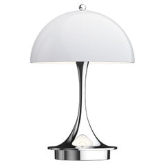 Verner Panton 'Panthella 160 Portable' Lamp for Louis Poulsen in Grey Acrylic