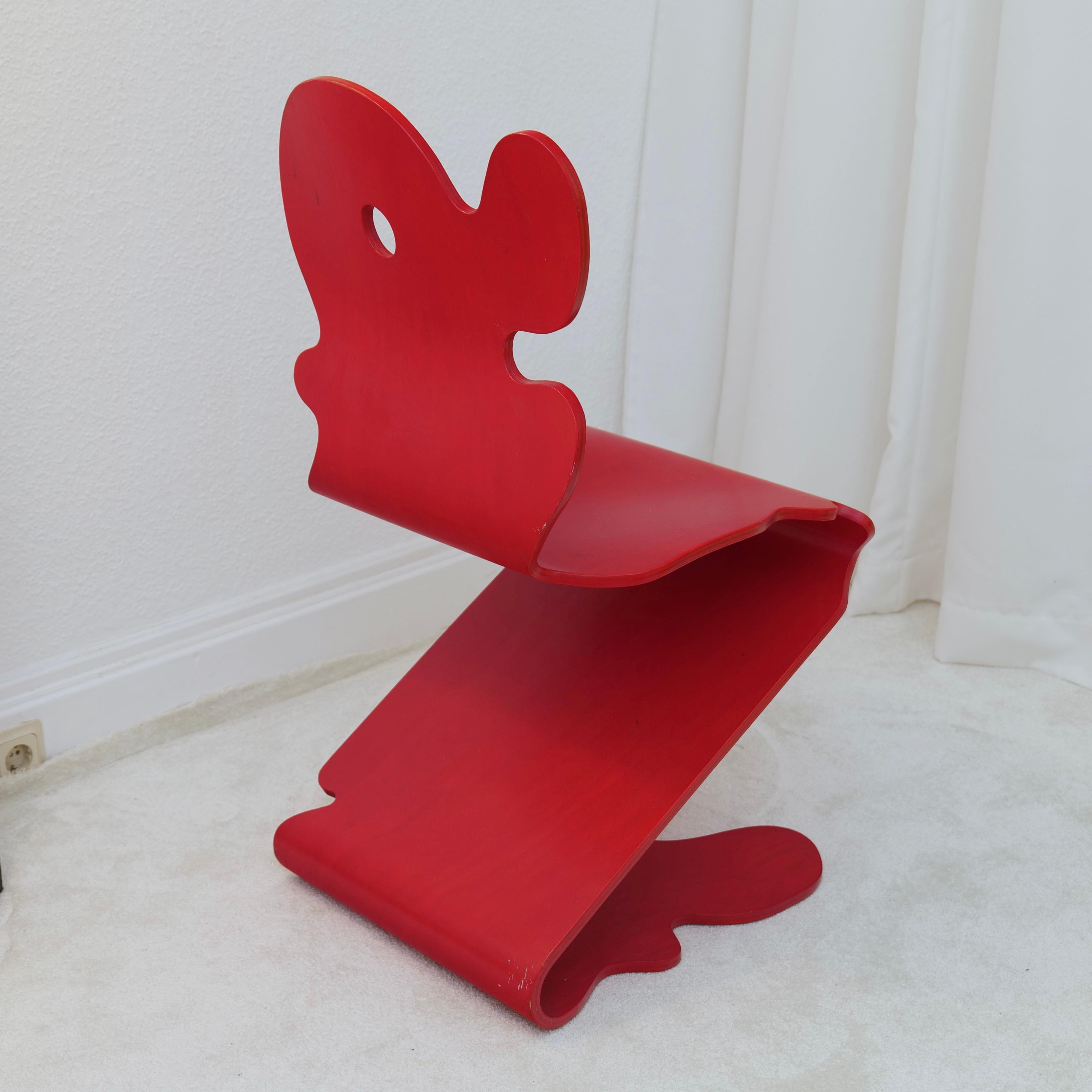 Space Age Verner Panton Pantonic Chair for Hag - 1992 For Sale