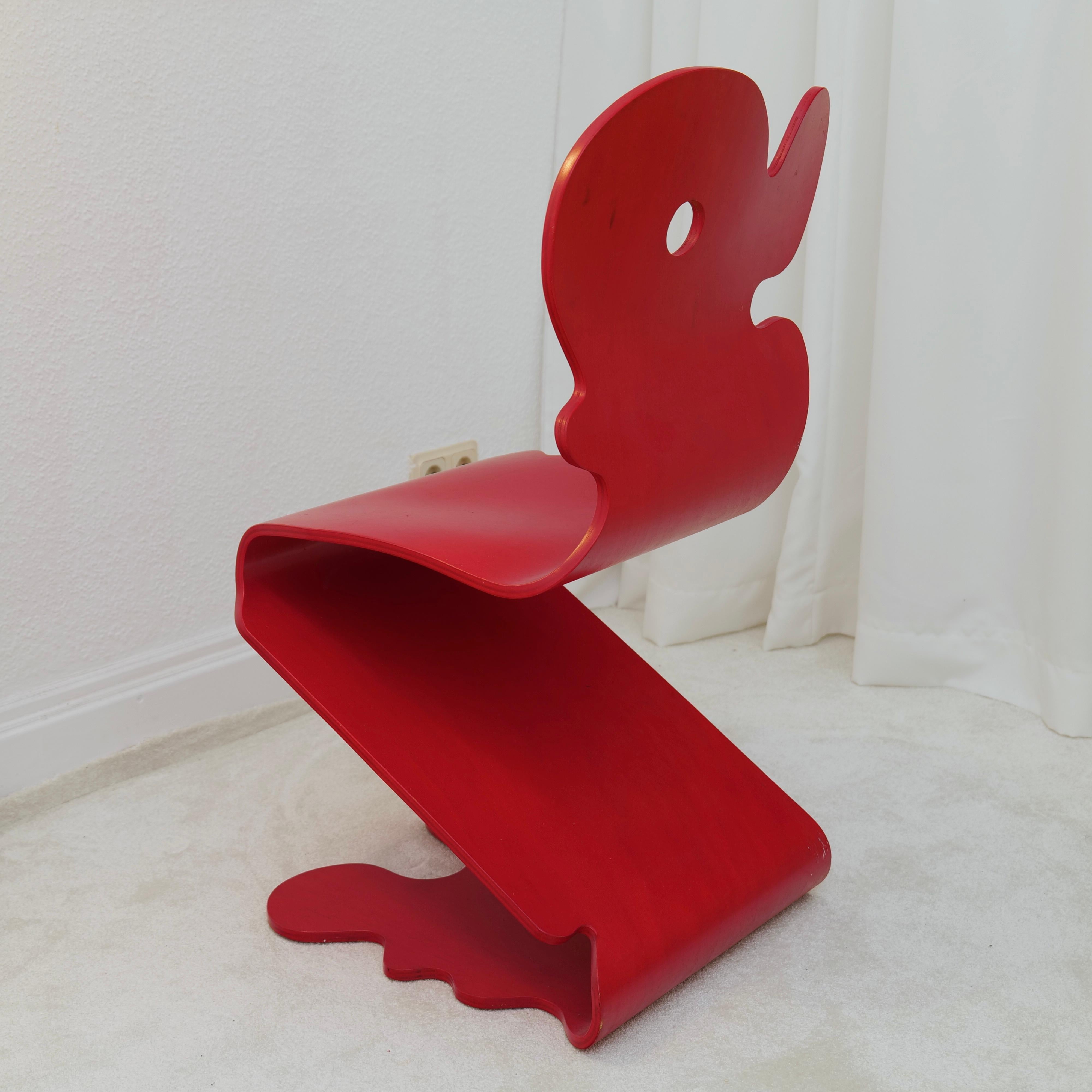 Hand-Crafted Verner Panton Pantonic Chair for Hag - 1992 For Sale