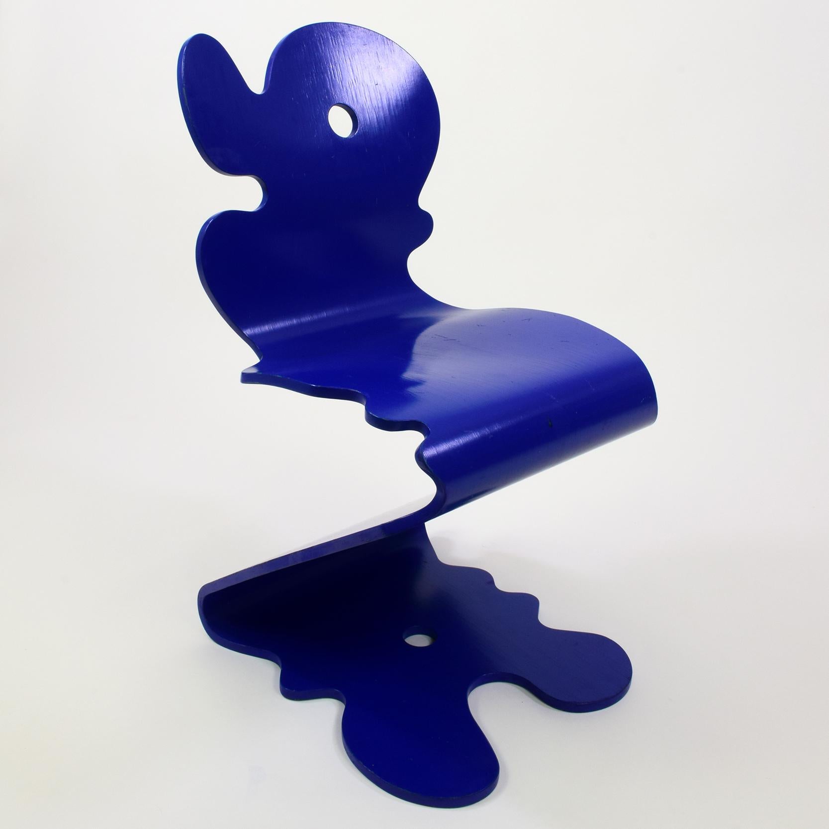 Plywood Verner Panton, Pantonic Chair, Model 5020, for Haag, 1992