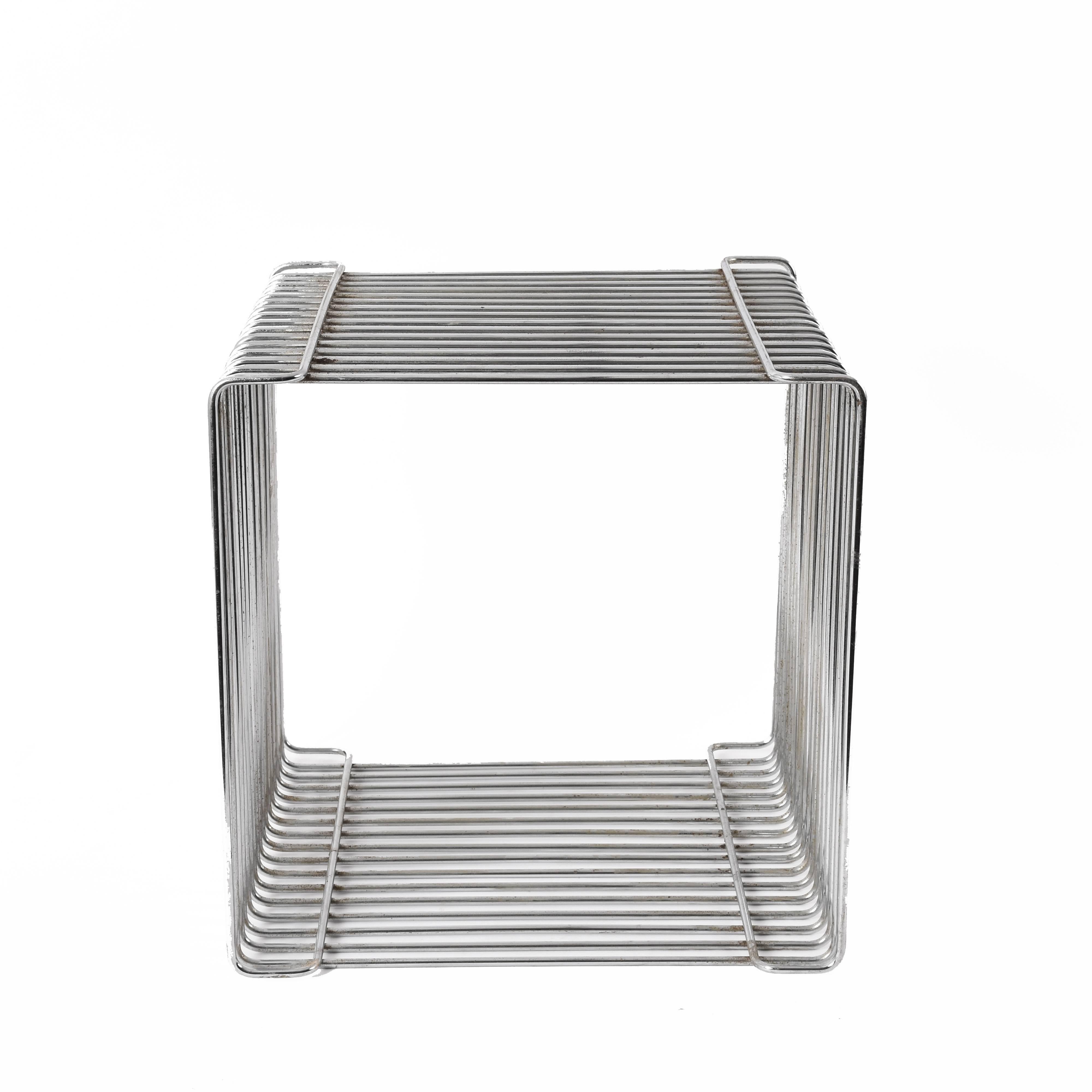 Mid-Century Modern Verner Panton Pantonova Wire Cube Per Fritz Hansen-Danish Montana Midcentury