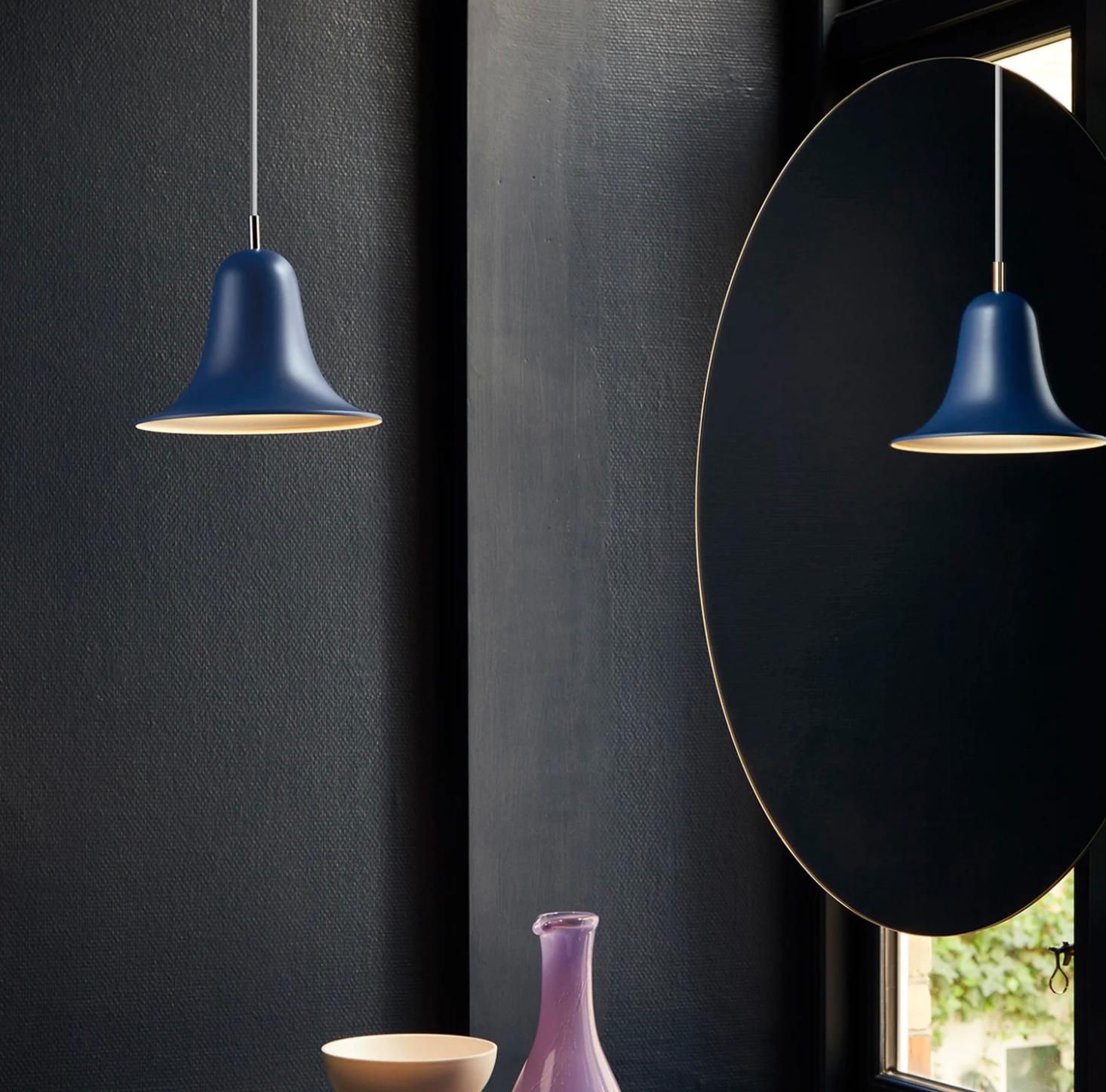 Verner Panton Pantop Ø23 Pendentif en Bleu Poussiéreux en vente 7