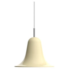 Verner Panton 'Pantop' Pendant Lamp in Cream White Glossy metal for Verpan