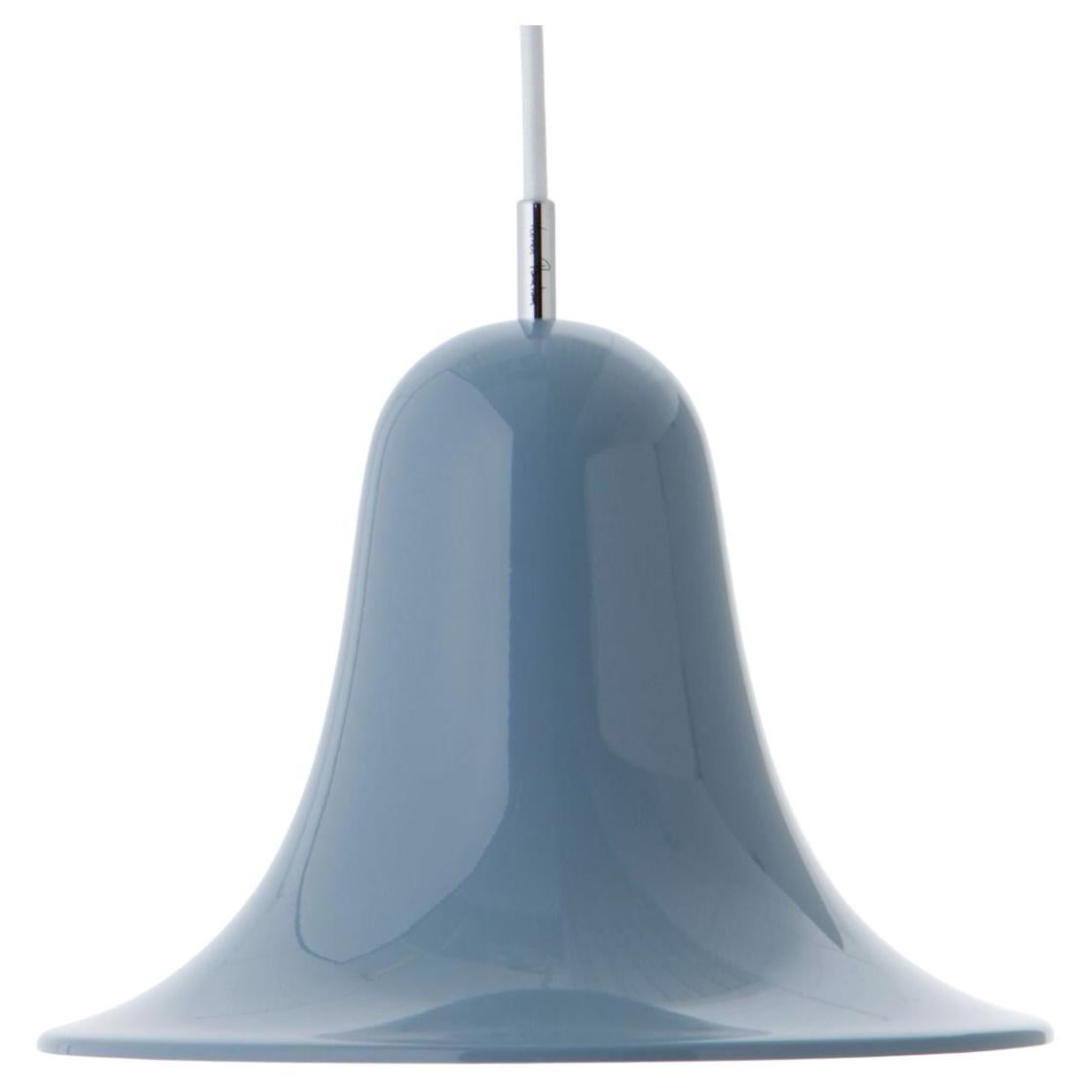 Verner Panton 'Pantop' Pendant Lamp in Metal and Glossy Dusty Blue for Verpan For Sale