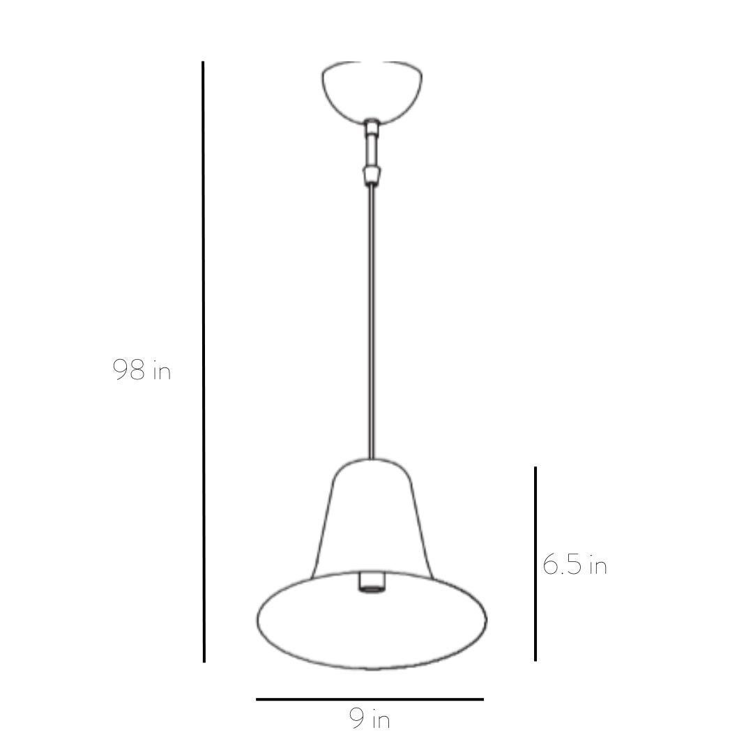 Lampe à suspension Pantop de Verner Panton en métal et rose poussière brillante pour Verpan en vente 1