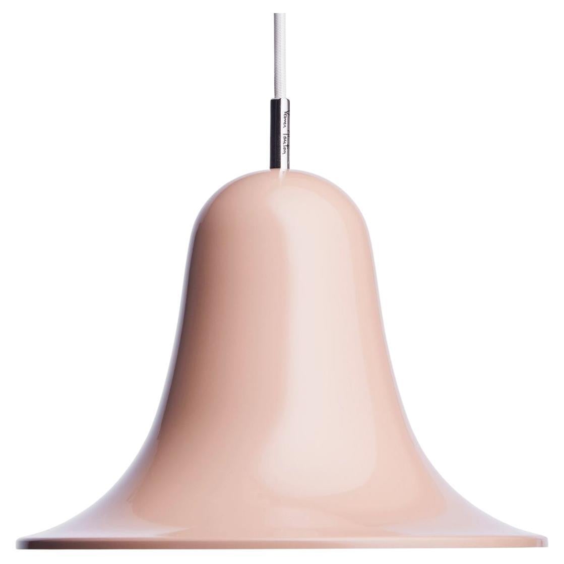 Lampe à suspension Pantop de Verner Panton en métal et rose poussière brillante pour Verpan