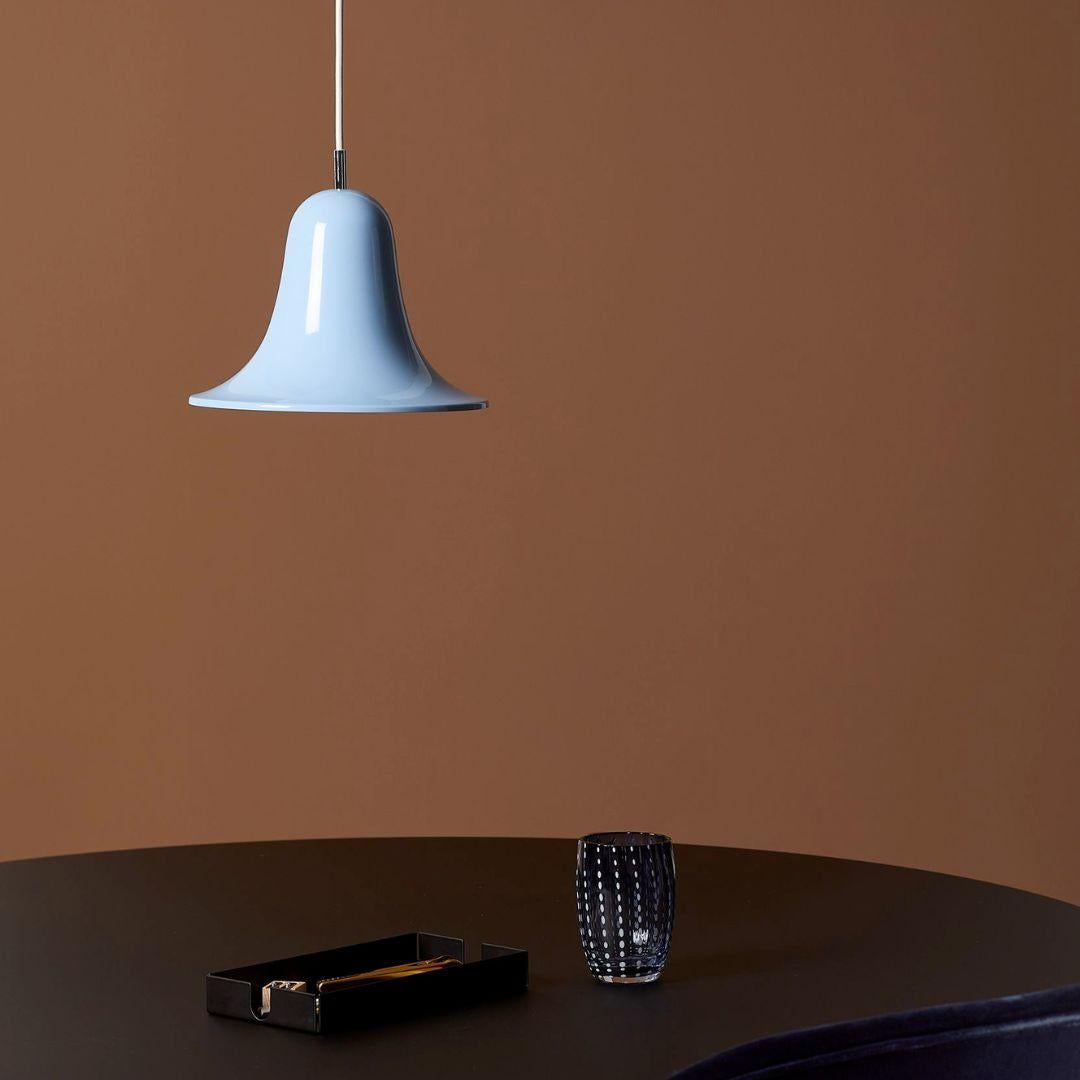 Verner Panton 'Pantop' Pendant Lamp in Metal and Glossy Mint Grey for Verpan For Sale 11