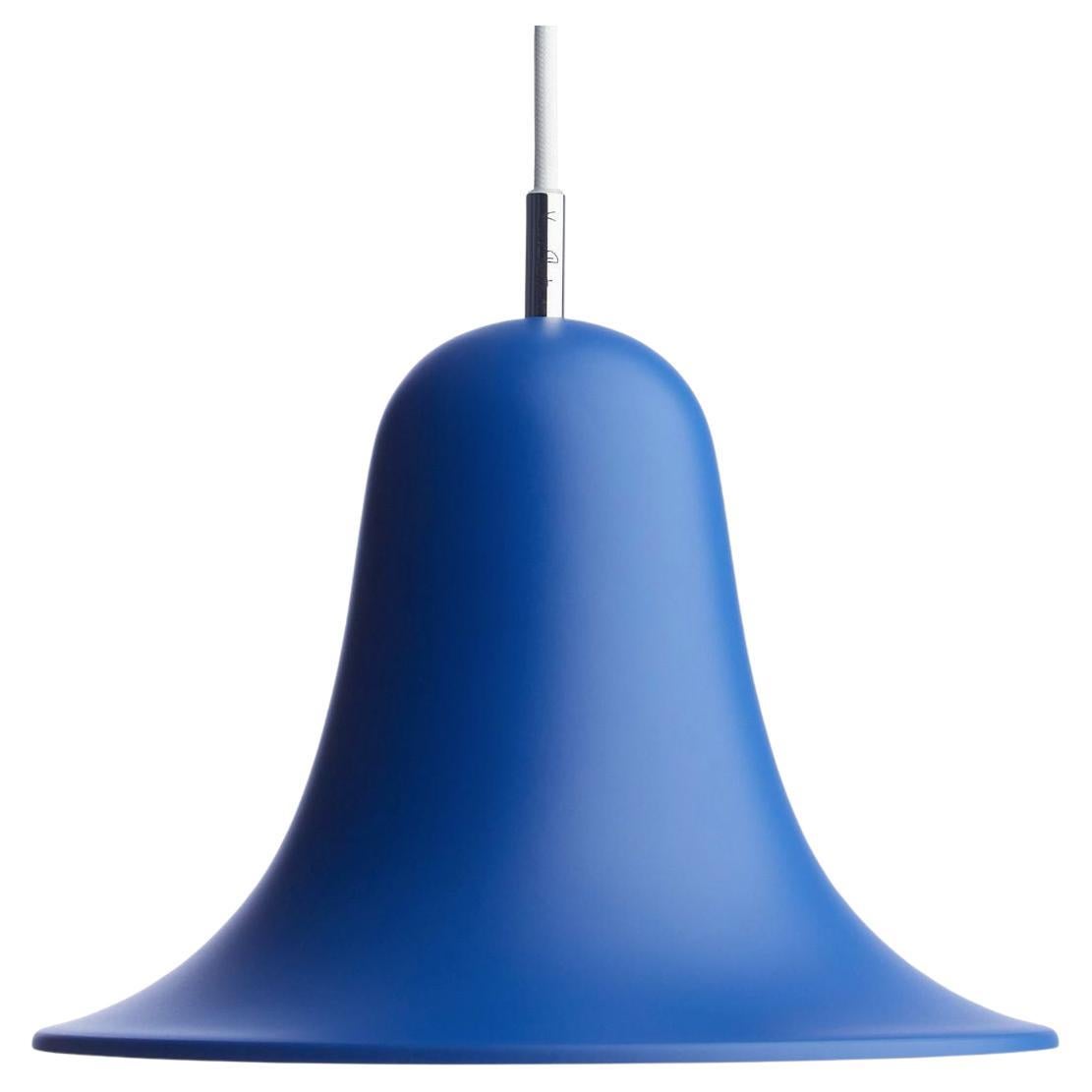 Verner Panton - Lampe à suspension "Pantop" en métal et bleu classique mat pour Verpan