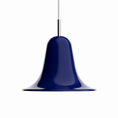 Verner Panton 'Pantop' Pendant Lamp in Night Blue Glossy metal for Verpan