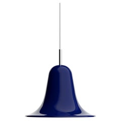 Verner Panton 'Pantop' Pendant Lamp in Night Blue Glossy metal for Verpan