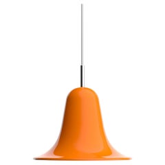 Verner Panton 'Pantop' Pendant Lamp in Vivid Orange Glossy metal for Verpan