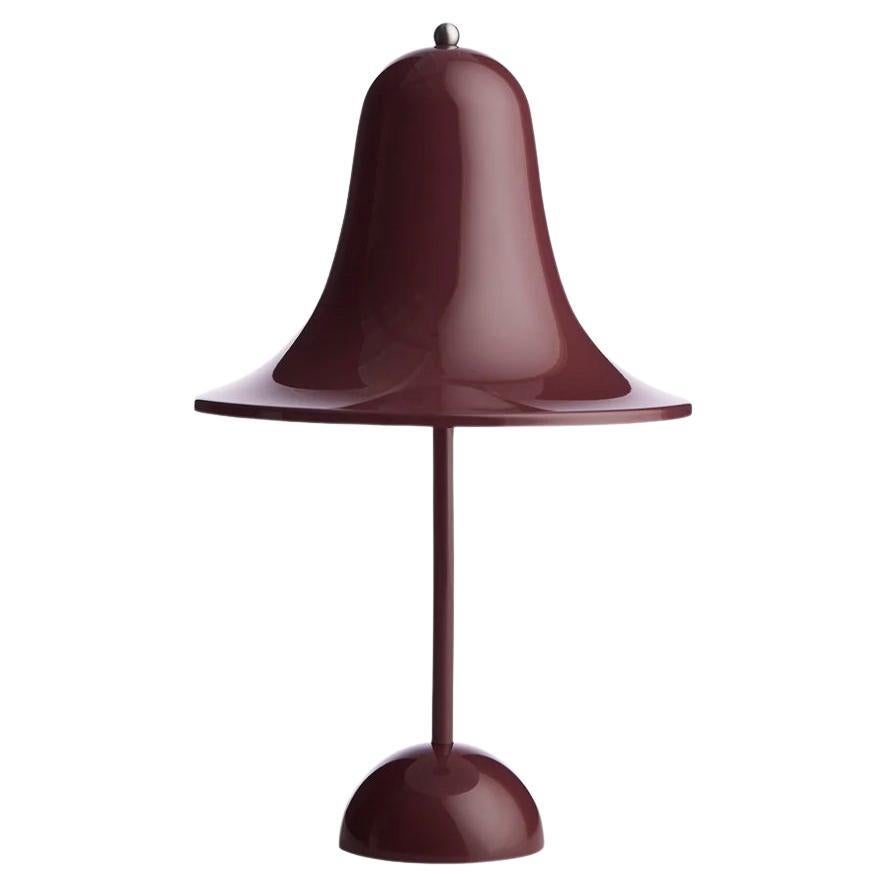 Verner Panton 'Pantop Portable' Table Lamp in 'Burgundy' 1980 for Verpan For Sale