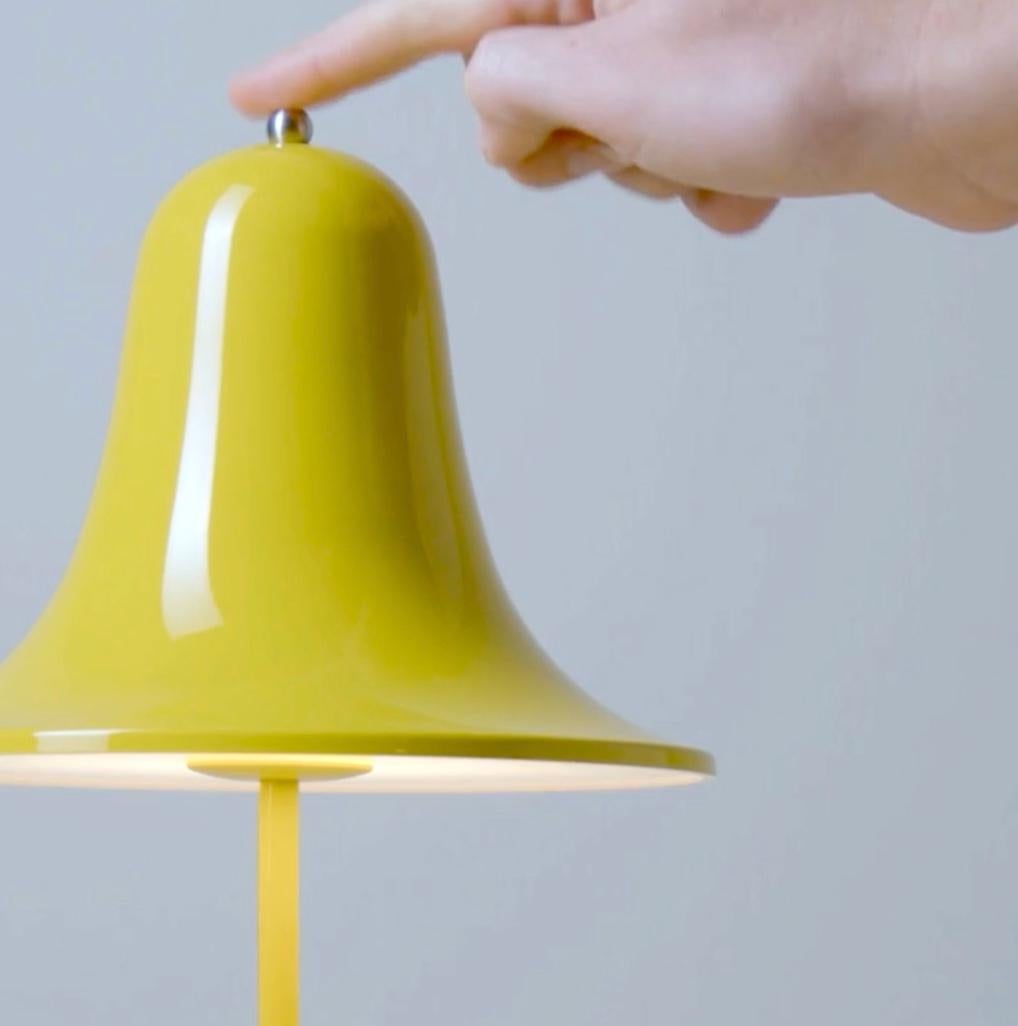 Verner Panton 'Pantop Portable' Wireless Table Lamp in 'Terracotta' for Verpan For Sale 6