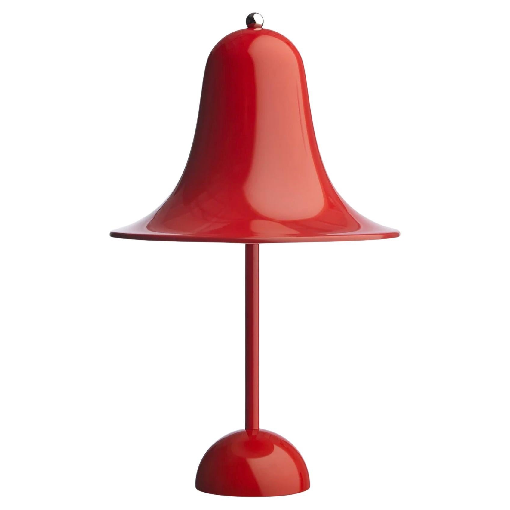 Verner Panton 'Pantop' Table Lamp in 'Bright Red' 1980 for Verpan For Sale