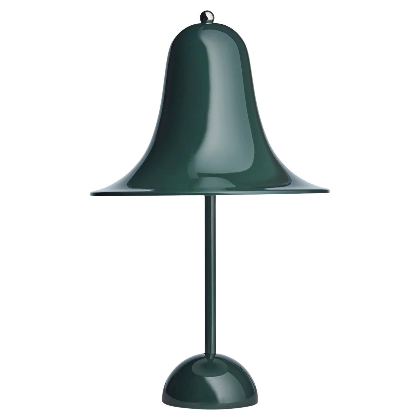 Verner Panton 'Pantop' Table Lamp in Metal and Dark Green for Verpan For  Sale at 1stDibs