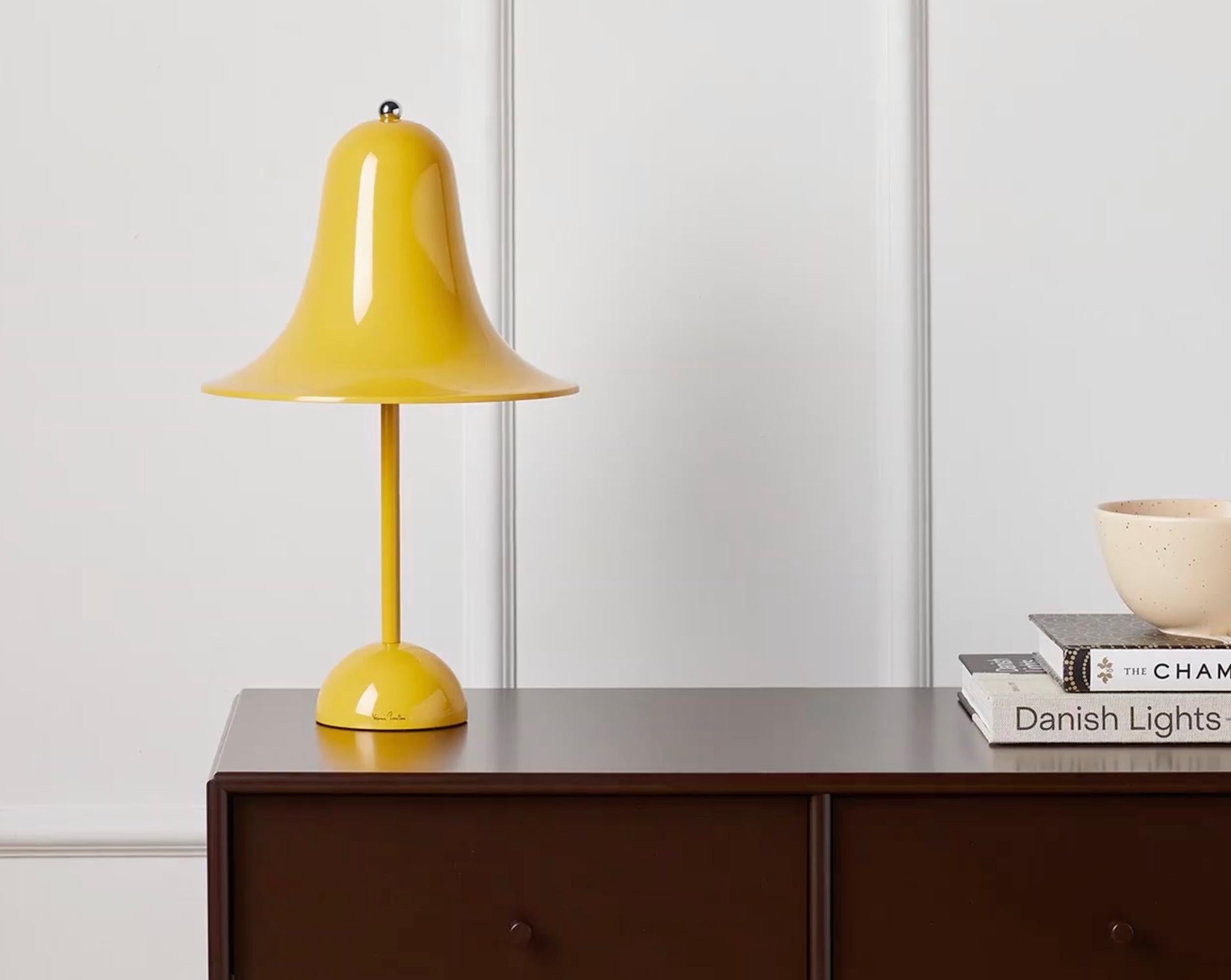 Verner Panton 'Pantop' Table Lamp in 'Dusty Rose' 1980 for Verpan For Sale 8