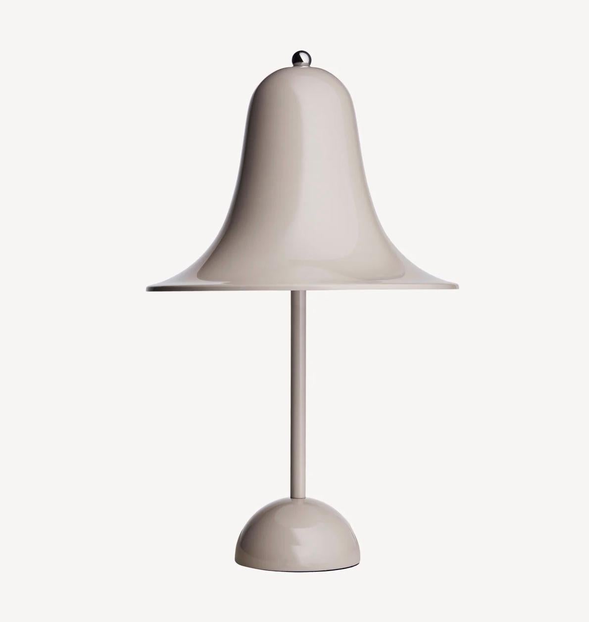 Danish Verner Panton 'Pantop' Table Lamp in 'Grey Sand' 1980 for Verpan For Sale