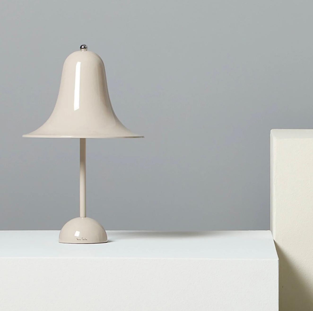 Verner Panton 'Pantop' Table Lamp in 'Light Blue' 1980 for Verpan In New Condition For Sale In Tilburg, NL