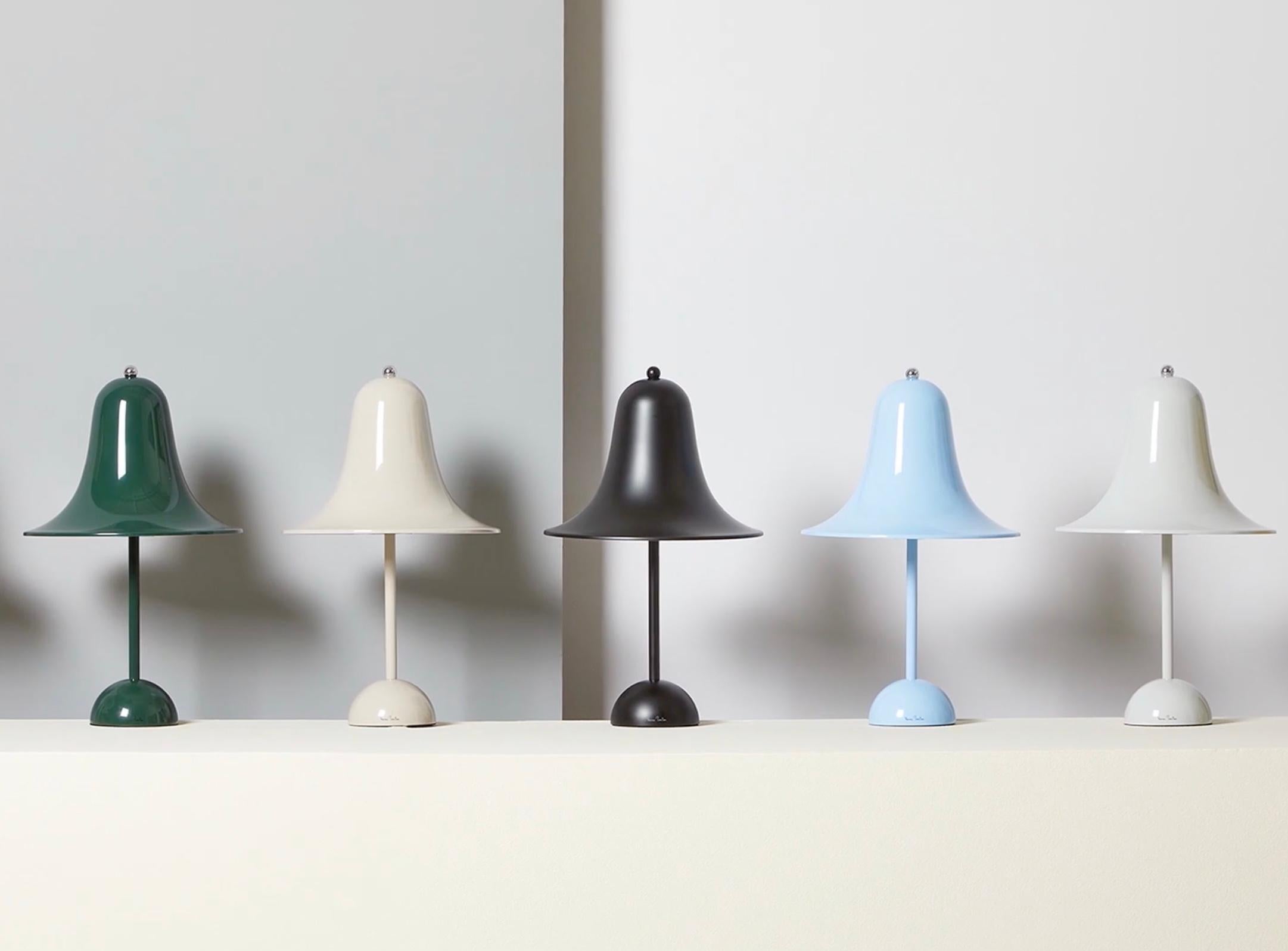 Verner Panton 'Pantop' Table Lamp in 'Matt Black' for Verpan For Sale 9