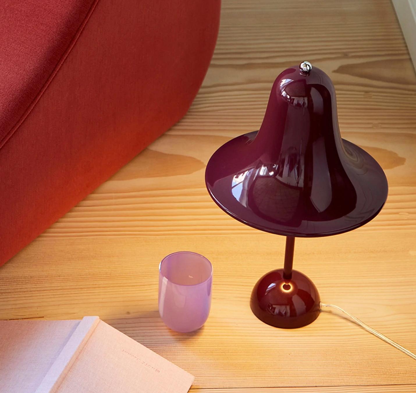 Contemporary Verner Panton 'Pantop' Table Lamp in 'Matt Black' for Verpan For Sale