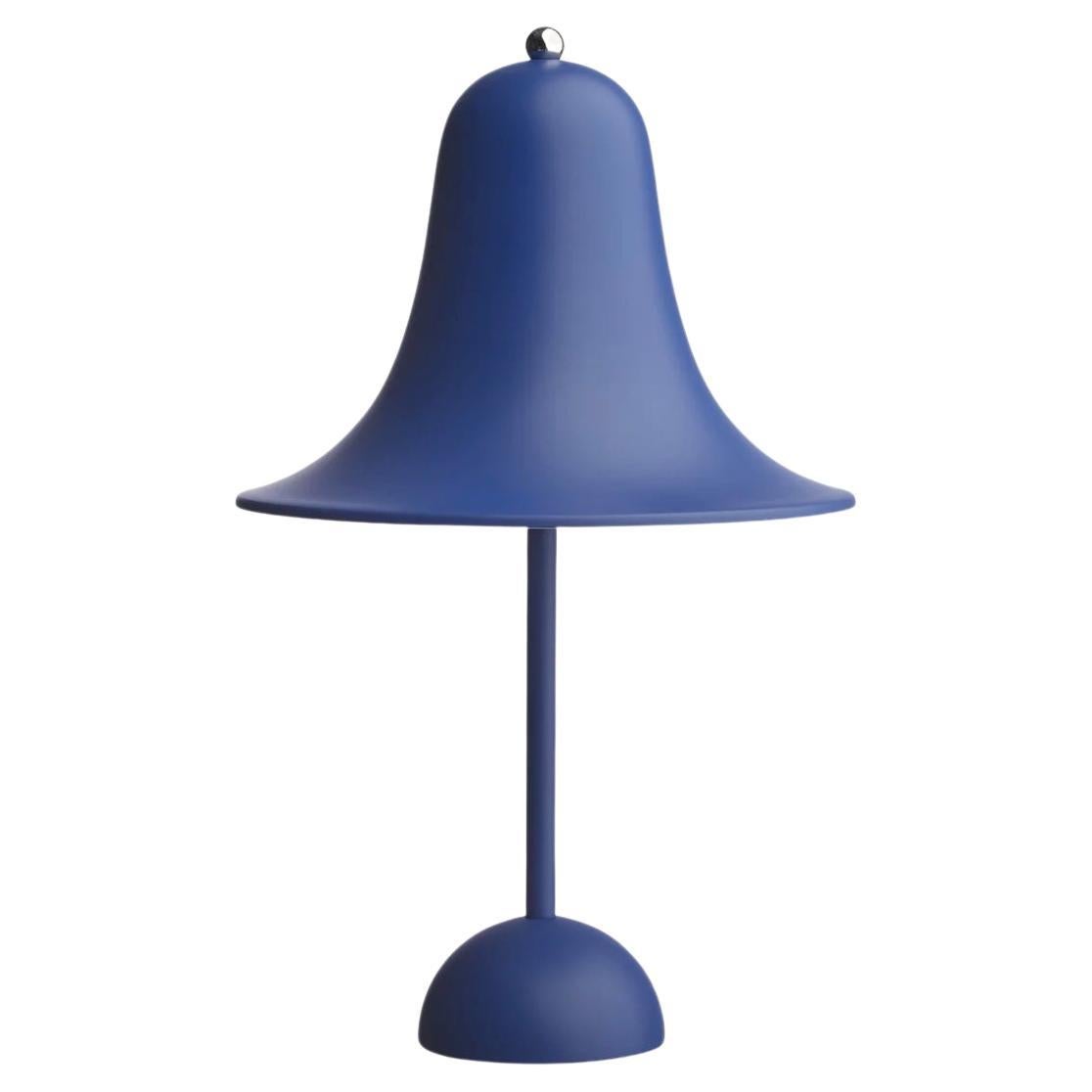 Verner Panton 'Pantop' Table Lamp in 'Matt Classic Blue' 1980 for Verpan For Sale