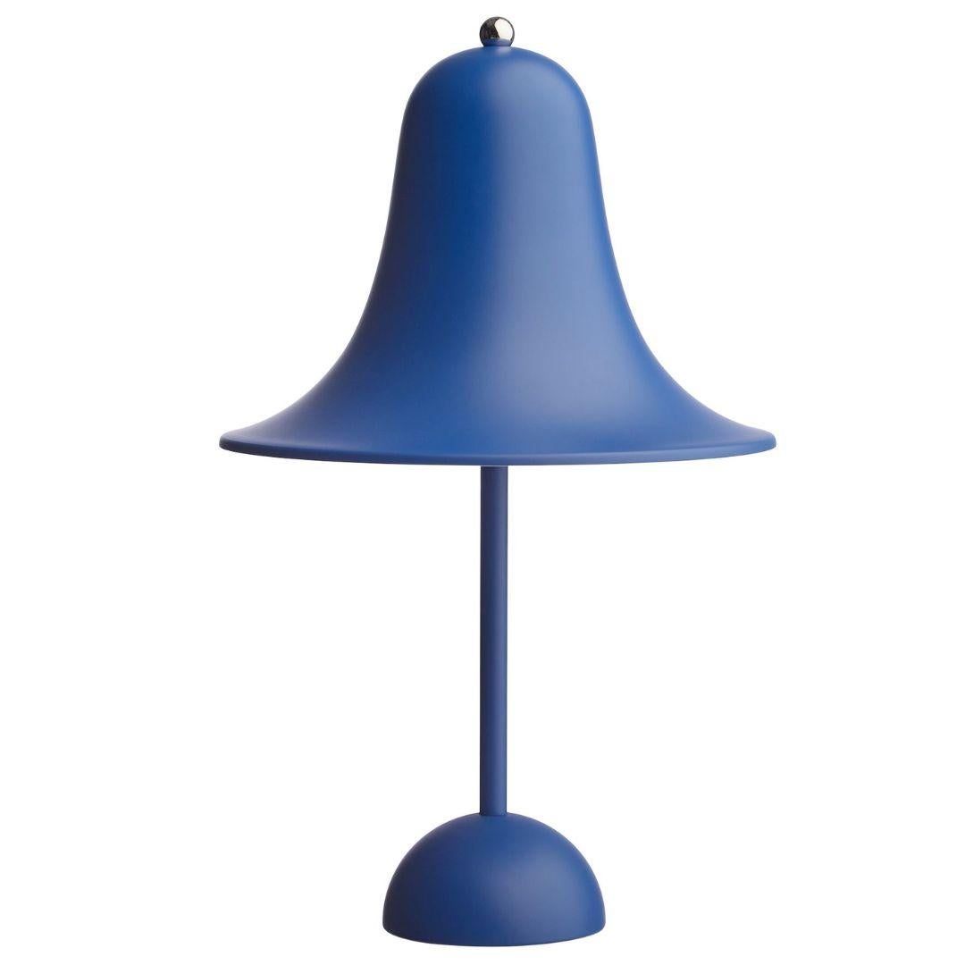 Verner Panton 'Pantop' Table Lamp in Metal and Dusty Blue for Verpan For Sale 6