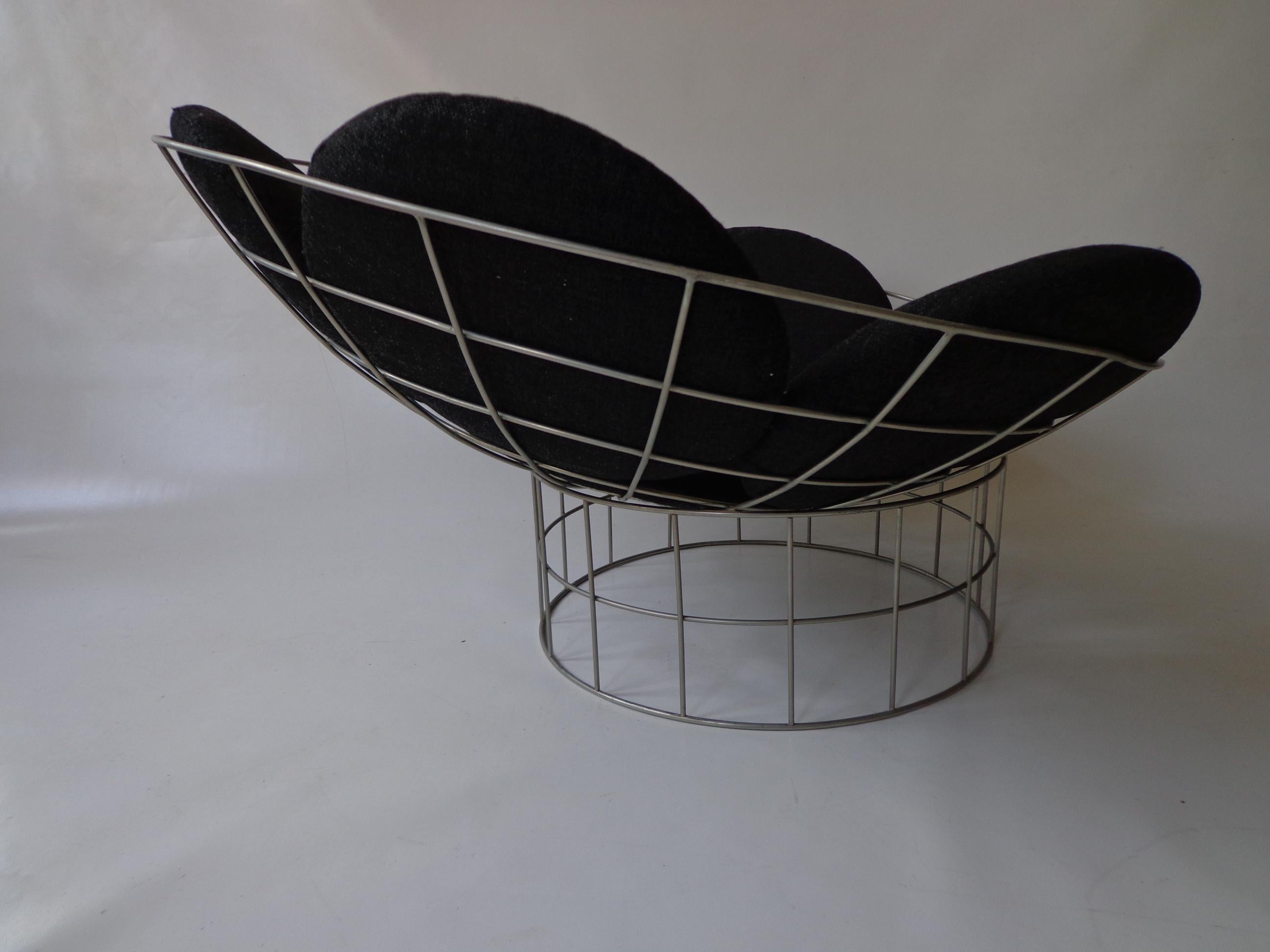 Scandinavian Modern Verner Panton Peacock Lounge Chair for Plus-Linje Denmark Midcentury For Sale