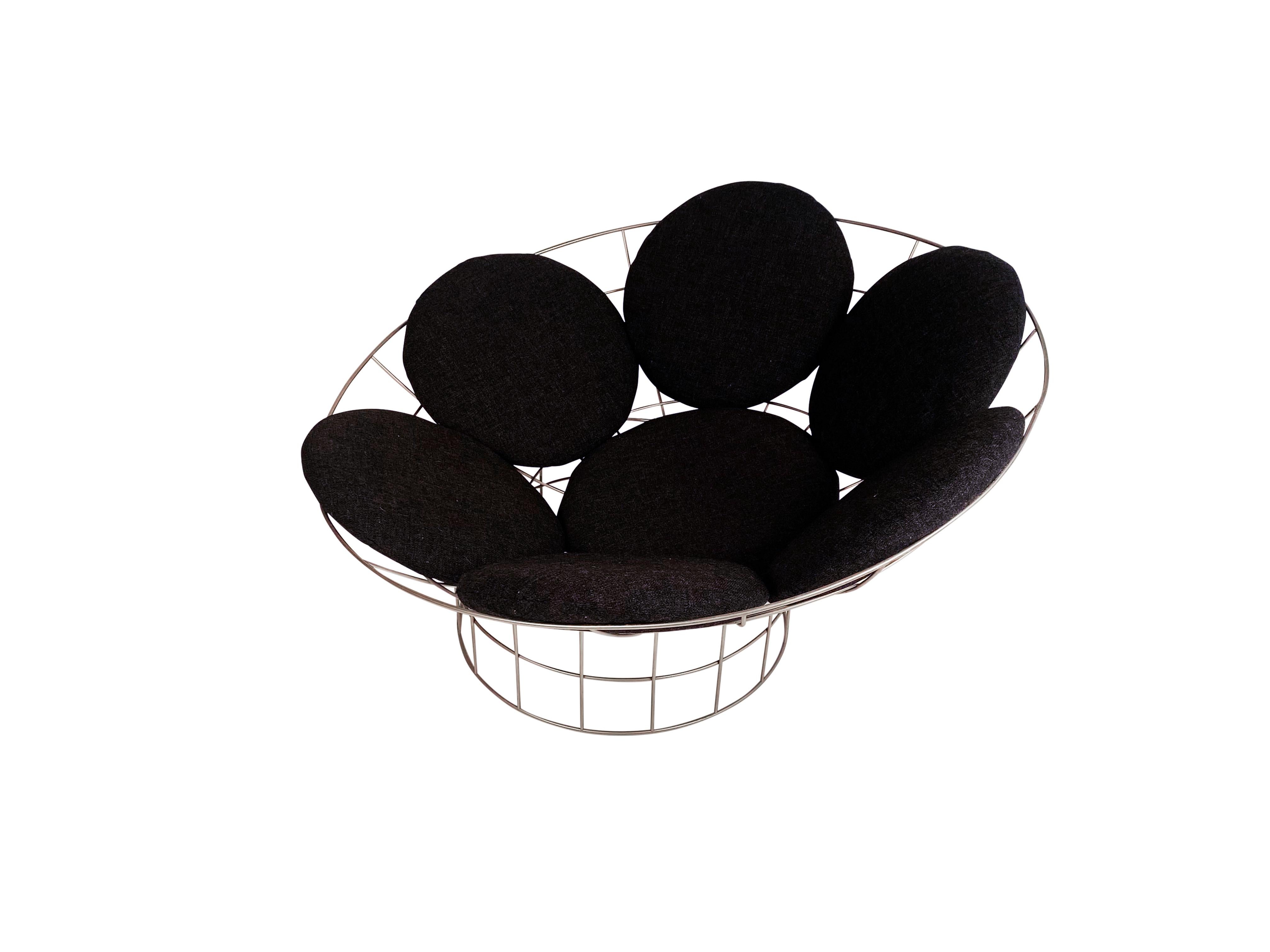 Scandinavian Modern Verner Panton Peacock Lounge Chair for Plus-Linje Denmark Midcentury For Sale