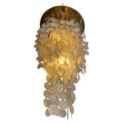 Verner Panton Pendant Lamp, Brass and Mother-of-Pearl, Late 1960s.