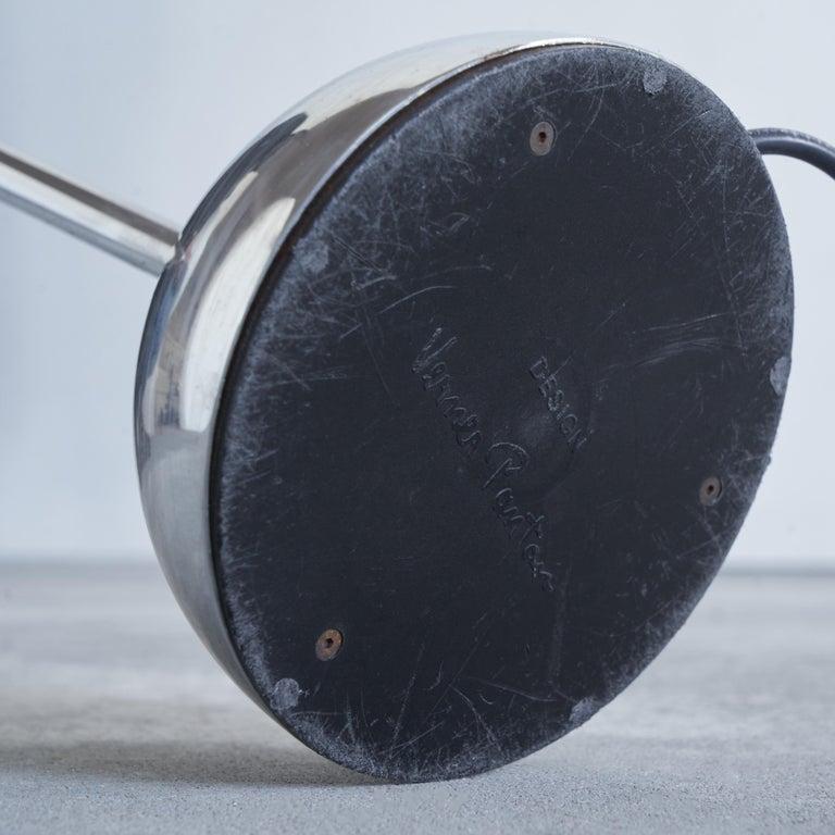 Verner Panton Rara lámpara de pie Uplighter para Elteva Dinamarca 1980 siglo XX en venta