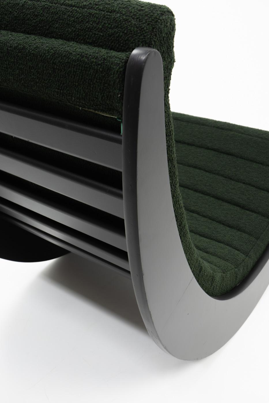 Verner Panton Relaxer II Rocking Chair, 1970s - Dedar Milano bouclé fabric 3