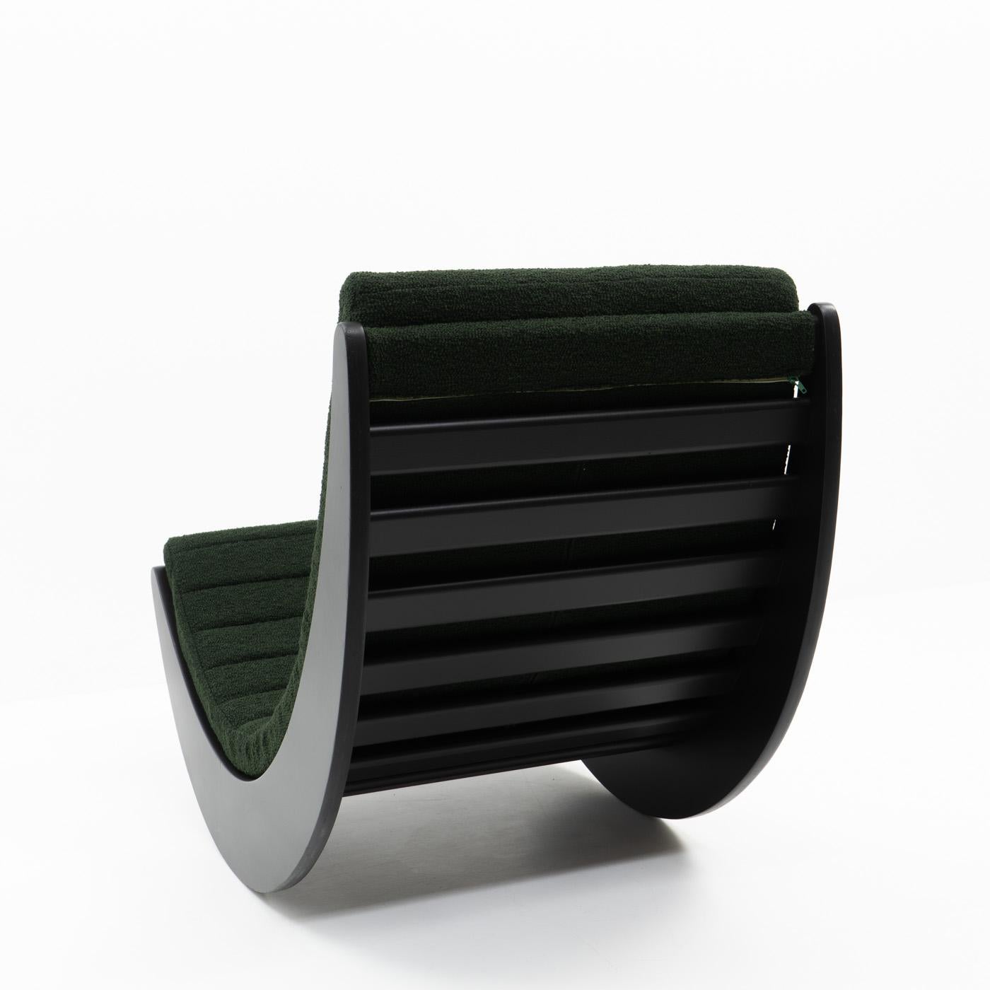 Verner Panton Relaxer II Rocking Chair, 1970s - Dedar Milano bouclé fabric 2