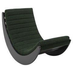 Verner Panton Relaxer II Rocking Chair, 1970s - Dedar Milano bouclé fabric