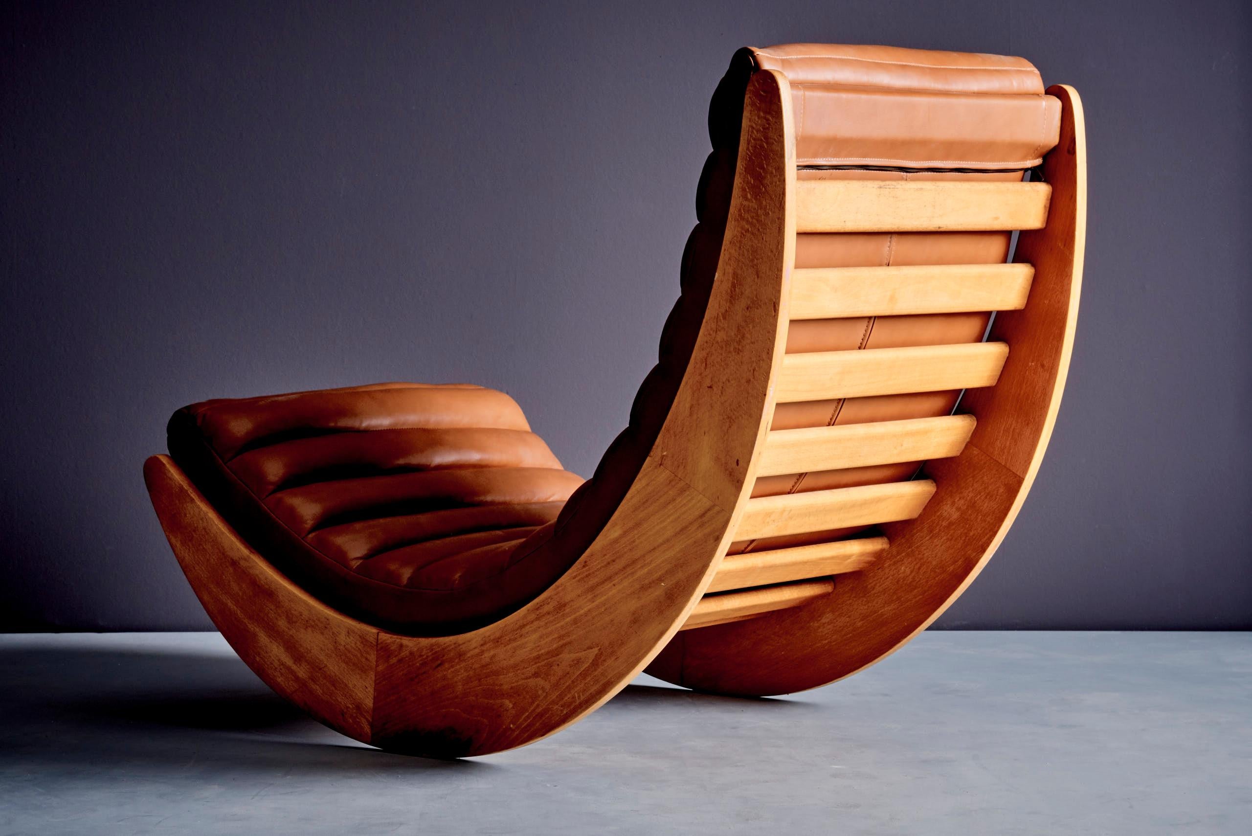 Verner Panton Relaxer II Rocking Chair by Rosenthal (Moderne der Mitte des Jahrhunderts) im Angebot