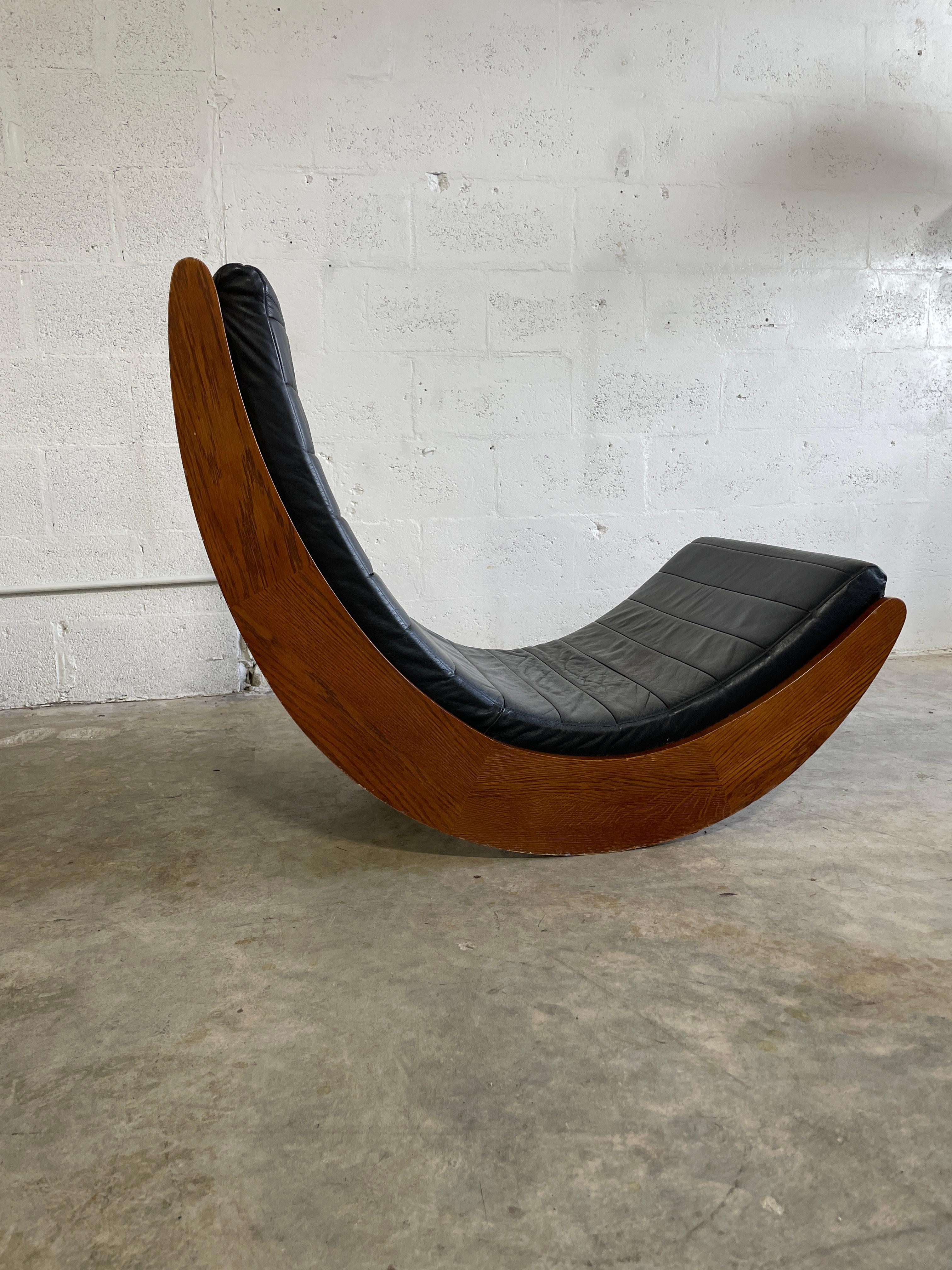 Mid-Century Modern Verner Panton “Relaxer” Mid Century Rocking Chair For Sale