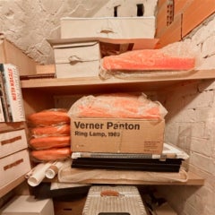 Verner Panton Ring Wall Lamp in Orange