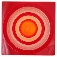Verner Panton Ring Wall Lamp in Red